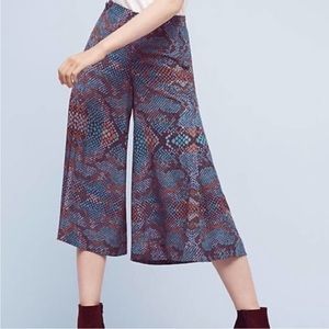 ANTHROPOLOGIE Essential Culotte Snakeskin {Y20}